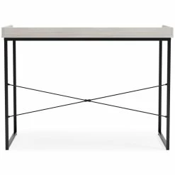 Cheap 👏 Signature Design By Ashley® Desks Bayflynn - White/black - Home Office Desk 💯 16 Signature Design By Ashley® Desks Bayflynn - White/black - Home Office Desk
