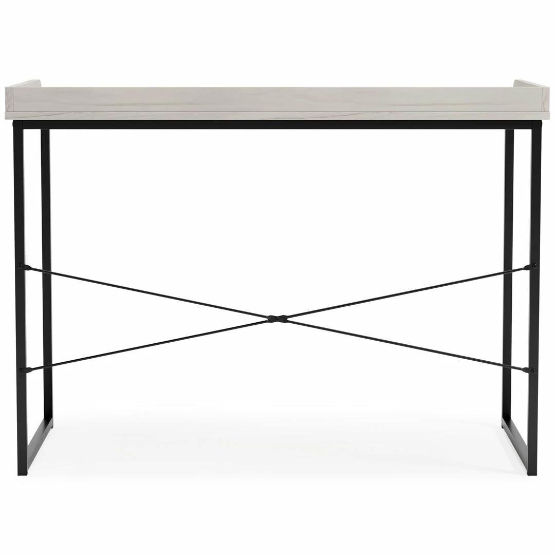 Cheap 👏 Signature Design By Ashley® Desks Bayflynn - White/black - Home Office Desk 💯 9 Signature Design By Ashley® Desks Bayflynn - White/black - Home Office Desk