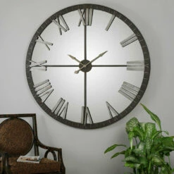 Uttermost Amelie Large Bronze Wall Clock Accessories
