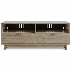 Ashley Furniture TV Stands Oliah - Natural - Medium Tv Stand