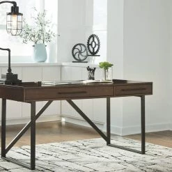 Wholesale 🎉 Signature Design By Ashley® Starmore - Brown - 3 Pc. - L Shaped Desk, Bookcase Home Office Sets 👏 10 Signature Design By Ashley® Starmore - Brown - 3 Pc. - L Shaped Desk, Bookcase Home Office Sets