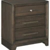 Ashley Furniture Brueban - Brown - Three Drawer Night Stand Nightstands
