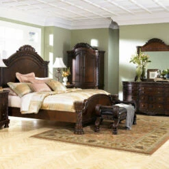 Millennium® By Ashley North Shore - Dark Ultimate Best In Class California Panel Bed Beds