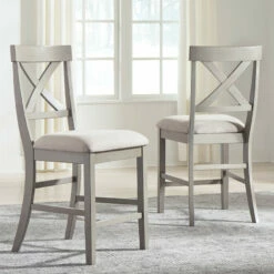 Signature Design By Ashley® Parellen - Dark Gray - 5 Pc. - Counter Table, 4 Barstools Dining Room Sets