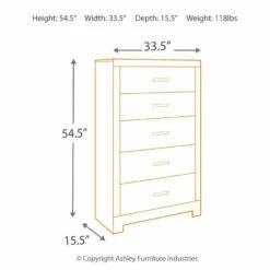 Cheapest ❤️ Ashley Furniture Culverbach - Gray - Five Drawer Chest 😍 18 Ashley Furniture Culverbach - Gray - Five Drawer Chest