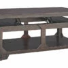 Ashley Furniture Rogness - Rustic Brown - Lift Top Cocktail Table Tables