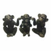 Moe's Home Collection He Did It Chimps Set Of 3 Table Decor