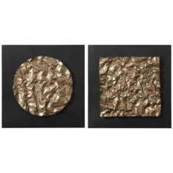 Accessories Uttermost Boaz Gold Wall Decor, Set/2