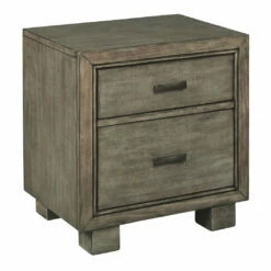 Ashley Furniture Arnett - Gray - Two Drawer Night Stand Nightstands