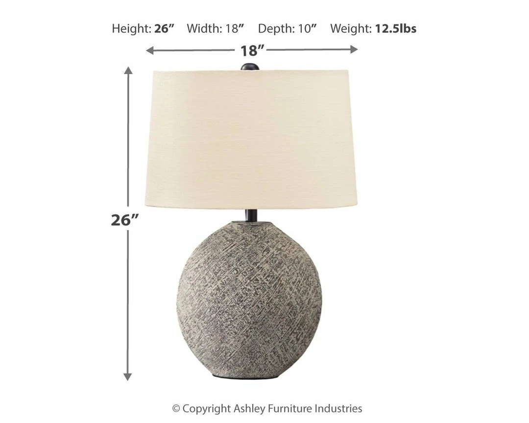 Best Sale 🔥 Ashley Furniture Harif - Beige - Paper Table Lamp (1/cn) 👏 4 Ashley Furniture Harif - Beige - Paper Table Lamp (1/cn)