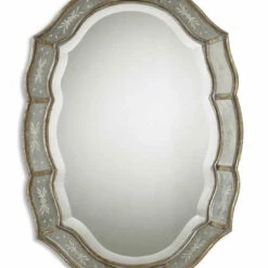 Accessories Uttermost Fifi Etched Antique Gold Mirror