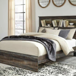 Signature Design By Ashley® Beds Drystan – Storage - Panel Bookcase Bed