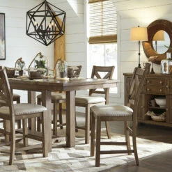 Ashley Furniture Servers Moriville - Grayish Brown - Dining Room Server
