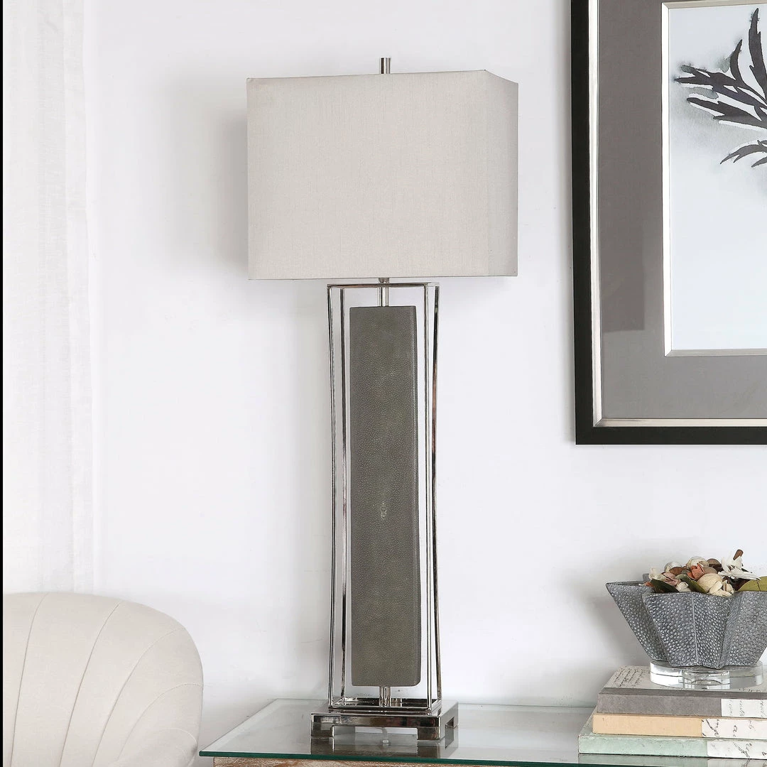 Best Sale 🔥 Accessories Uttermost Sakana Gray Buffet Lamp ✔️ 4 Accessories Uttermost Sakana Gray Buffet Lamp