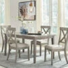 Best deal 🧨 Signature Design By Ashley® Parellen - Gray - Rectangular Dining Room Table, 4 Upholstered Side Chairs 🛒 1 Signature Design By Ashley® Parellen - Gray - Rectangular Dining Room Table, 4 Upholstered Side Chairs