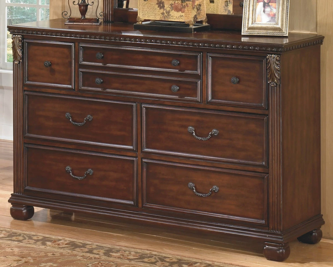 Best deal ๐ Ashley Furniture Leahlyn - Warm Ultimate Best In Class ๐ Dresser, Mirror ๐ Dressers ๐ 7 Ashley Furniture Leahlyn - Warm Ultimate Best In Class Dresser, Mirror Dressers