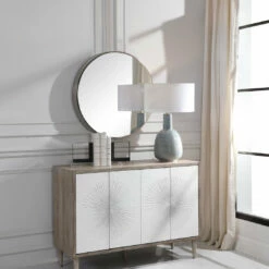 Wholesale 🔥 Accessories Uttermost Coulson Nickel Round Mirror 🎉 14 Accessories Uttermost Coulson Nickel Round Mirror