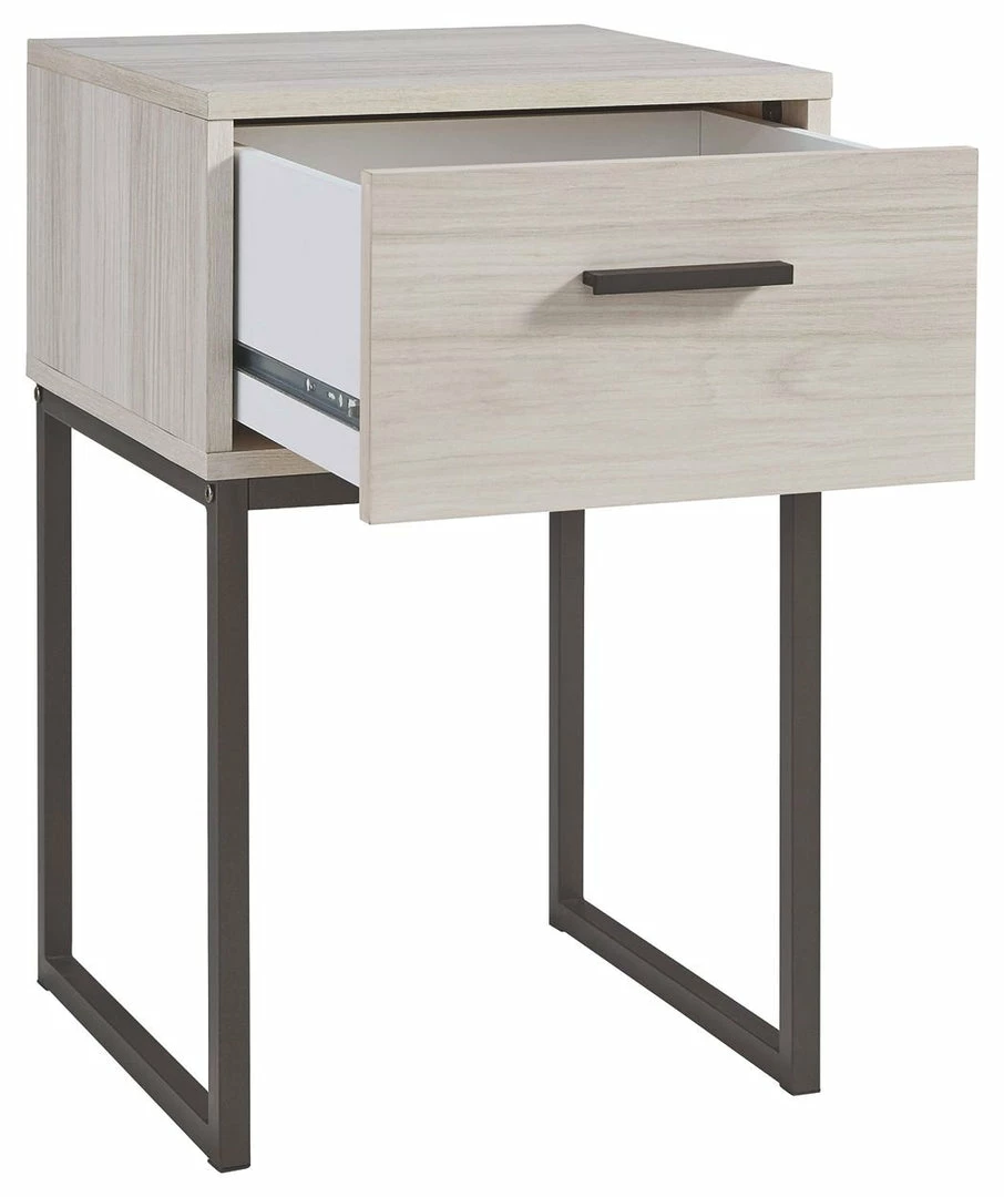 Outlet 🥰 Ashley Furniture Socalle - Light Natural - One Drawer Night Stand Nightstands 😉 6 Ashley Furniture Socalle - Light Natural - One Drawer Night Stand Nightstands