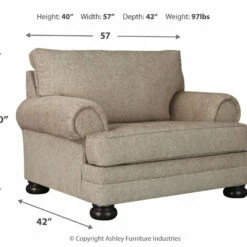 Ashley Furniture Kananwood - Oatmeal - Chair And A Half
