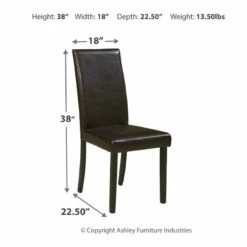 Top 10 🧨 Ashley Furniture Kimonte - Dining UPH Side Chair (2/CN) Chairs 😀 38 Ashley Furniture Kimonte - Dining UPH Side Chair (2/CN) Chairs