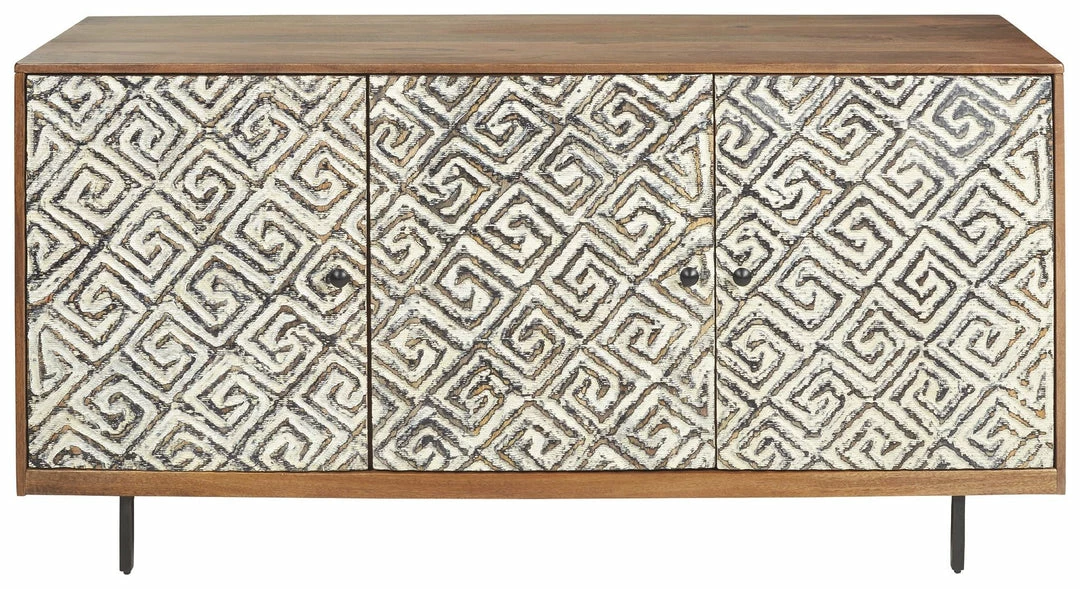 Best Pirce 🧨 Ashley Furniture Cabinets Kerrings - Brown/black/white - Accent Cabinet 💯 10 Ashley Furniture Cabinets Kerrings - Brown/black/white - Accent Cabinet