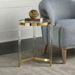 Uttermost Kellen Glass Accent Table Tables