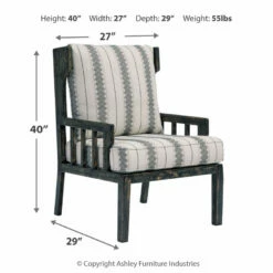 Ashley Furniture Kelanie - Onyx - Accent Chair