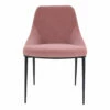 Moe's Home Collection Chairs Sedona Dining Chair Pink Velvet-m2