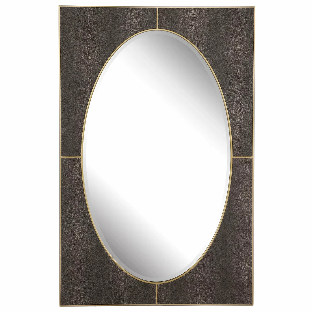 Cheapest 💯 Accessories Uttermost Cyprus Gray Shagreen Mirror 🌟 3 Accessories Uttermost Cyprus Gray Shagreen Mirror