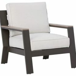 Signature Design By Ashley® Chairs Tropicava - Taupe/white - Lounge Chair W/cushion