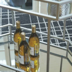 Ashley Furniture Kadinburg - Silver Finish - Bar Cart