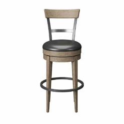 Emerald Home Stools Benton Swivel Bar Stool Brown / Dark