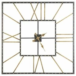 Ashley Furniture Thames - Black/gold Finish - Wall Clock Accessories
