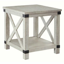 Ashley Furniture Carynhurst - Whitewash - Rectangular End Table