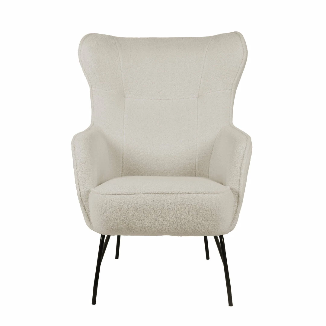 Buy ๐ Emerald Home Chairs Franky Accent Chair, Cream Boucle ๐ 5 Emerald Home Chairs Franky Accent Chair, Cream Boucle