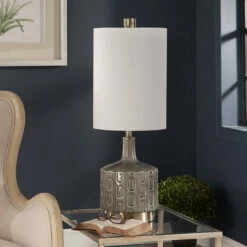 Accessories Uttermost Darrin Gray Table Lamp
