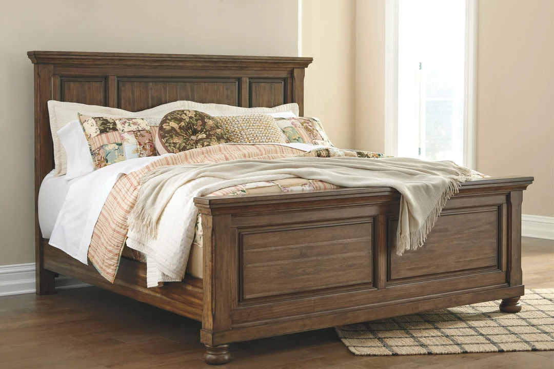 Best deal ⌛ Signature Design By Ashley® Flynnter - Medium Brown - Queen Panel Bed Beds 🔥 3 Signature Design By Ashley® Flynnter - Medium Brown - Queen Panel Bed Beds