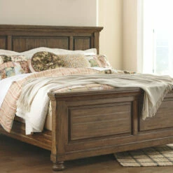 Signature Design By Ashley® Flynnter - Medium Brown - California King Panel Bed