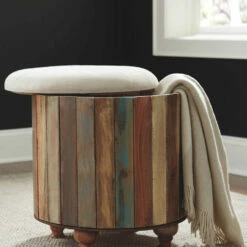 Best Pirce 🔥 Ashley Furniture Oristano - Brown - Storage Ottoman ❤️ 11 Ashley Furniture Oristano - Brown - Storage Ottoman