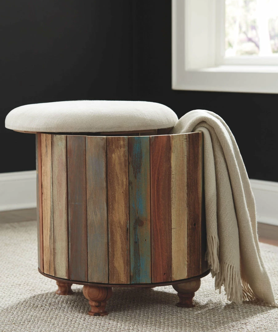 Best Pirce 🔥 Ashley Furniture Oristano - Brown - Storage Ottoman ❤️ 7 Ashley Furniture Oristano - Brown - Storage Ottoman