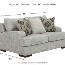 Benchcraft® Mercado - Pewter - Loveseat