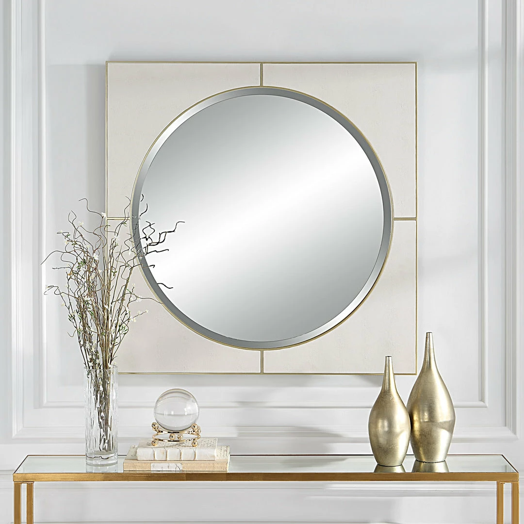 Flash Sale 🔔 Uttermost Cyprus White Square Mirror ❤️ 7 Uttermost Cyprus White Square Mirror