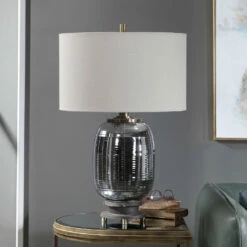Uttermost Caswell Amber Glass Table Lamp