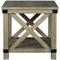 Ashley Furniture Tables Aldwin - Gray - Rectangular End Table