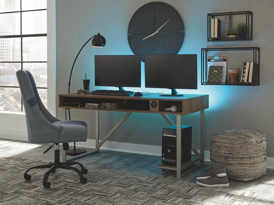 Best reviews of 👏 Signature Design By Ashley® Barolli - Gunmetal - 2 Pc. - Gaming Desk With Usb Charging Port, Swivel Gaming Chair Home Office Sets ⭐ 3 Signature Design By Ashley® Barolli - Gunmetal - 2 Pc. - Gaming Desk With Usb Charging Port, Swivel Gaming Chair Home Office Sets