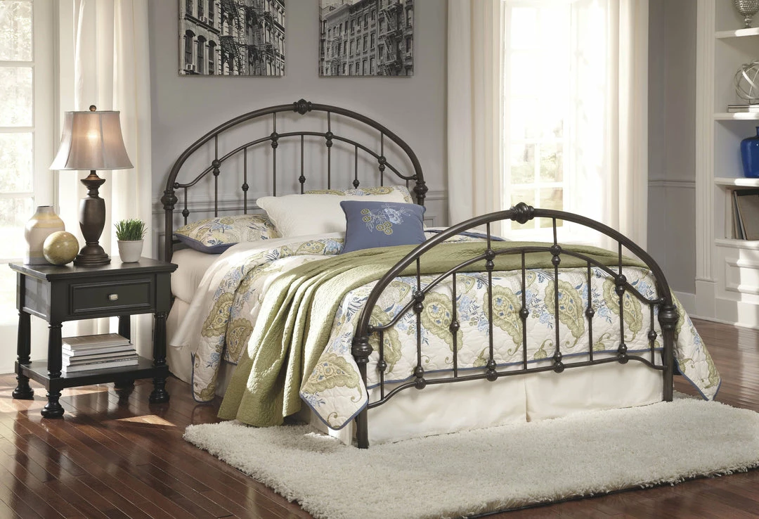 Outlet 🎁 Ashley Furniture Nashburg - Bronze Finish - Metal HDBD/FTBD/Rails Beds 🎁 8 Ashley Furniture Nashburg - Bronze Finish - Metal HDBD/FTBD/Rails Beds