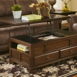 Ashley Furniture Gately - Medium Brown - Lift Top Cocktail Table