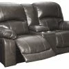 Ashley Furniture Reclining Furniture Hallstrung - PWR REC Loveseat/CON/ADJ HDRST