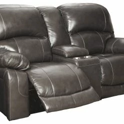 Ashley Furniture Reclining Furniture Hallstrung - PWR REC Loveseat/CON/ADJ HDRST