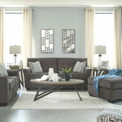 Flash Sale 🎉 Ashley Furniture Loveseats Alsen - Granite - Loveseat ❤️ 18 Ashley Furniture Loveseats Alsen - Granite - Loveseat